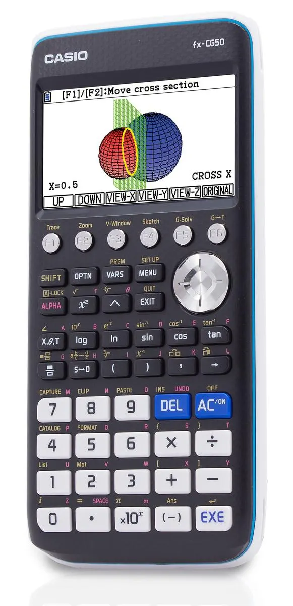 Casio FX-CG50 grafisk kalkulator, videregående skole