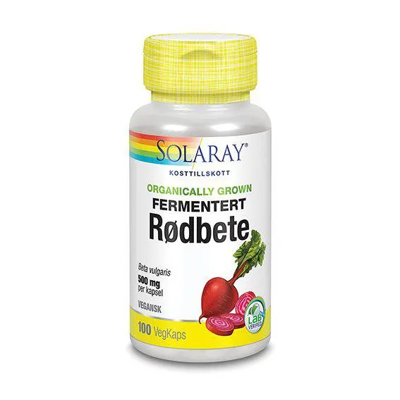 Solaray fermentert rødbete 100 kapsler