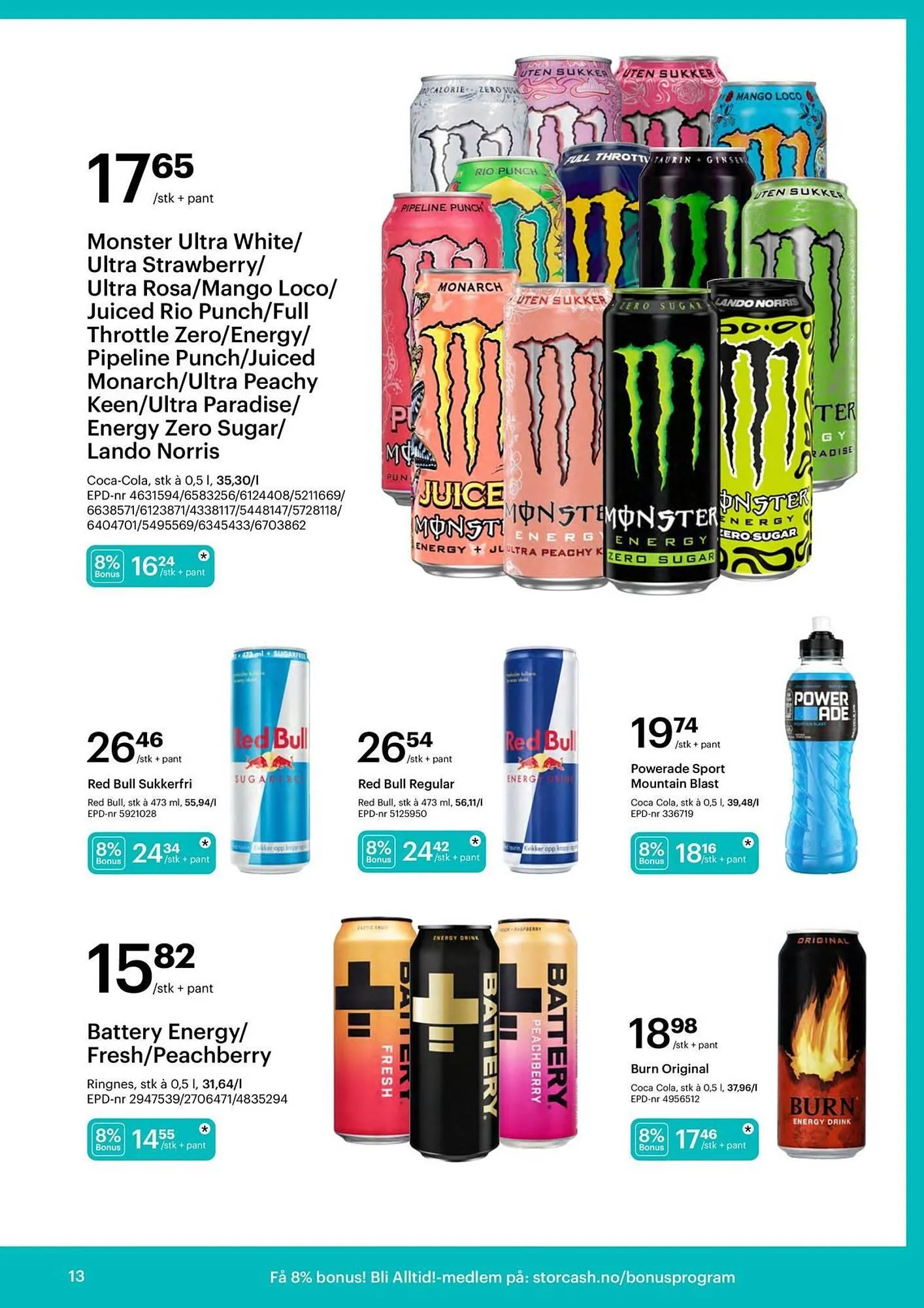 Storcash kundeavis fra 9. mars til 11. april 2026 - kundeavisside 13