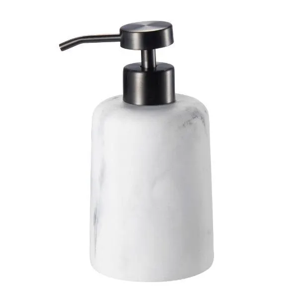 Spring såpedispenser hvit/svart