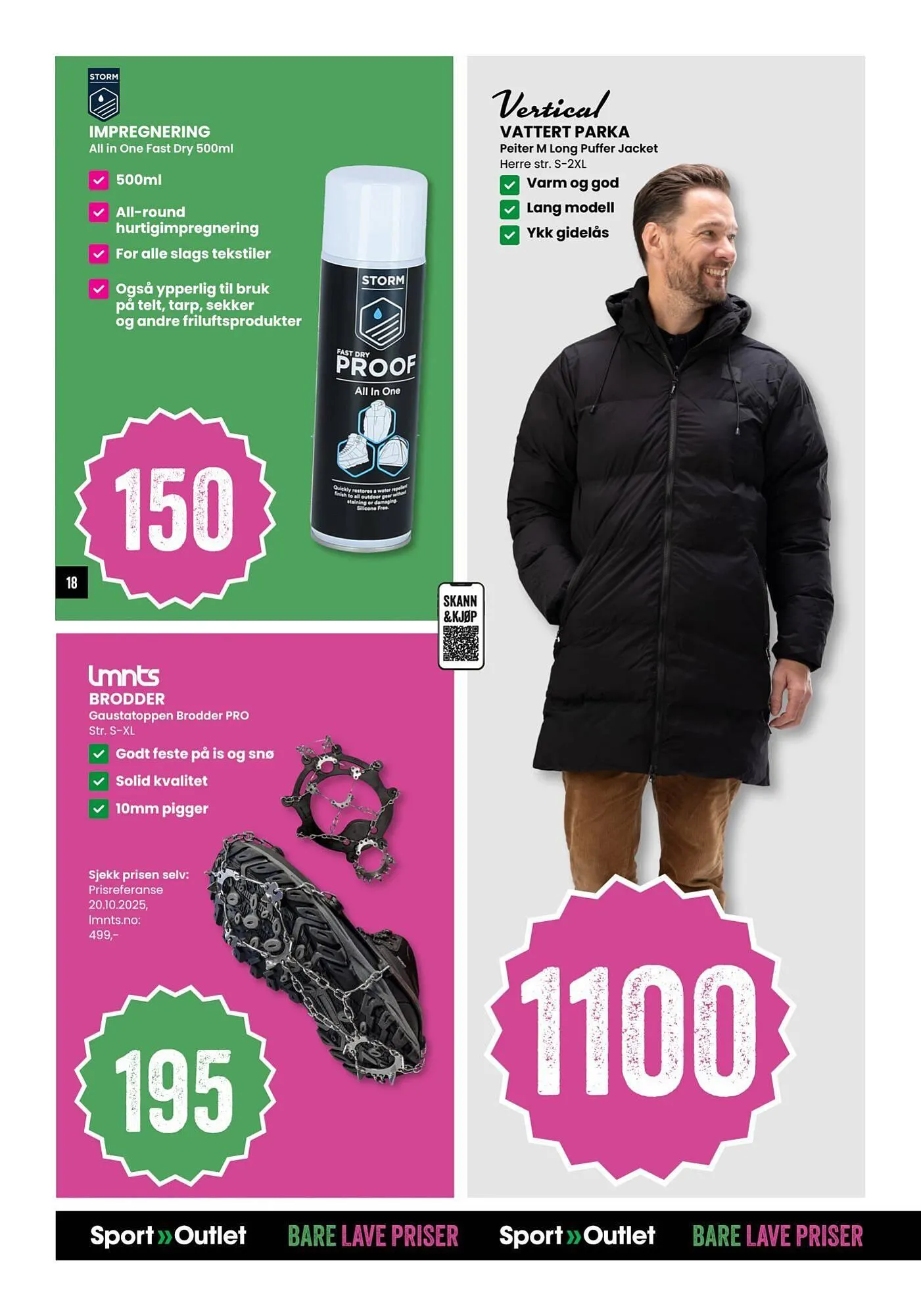 Sport Outlet kundeavis fra 4. november til 16. november 2025 - kundeavisside 18