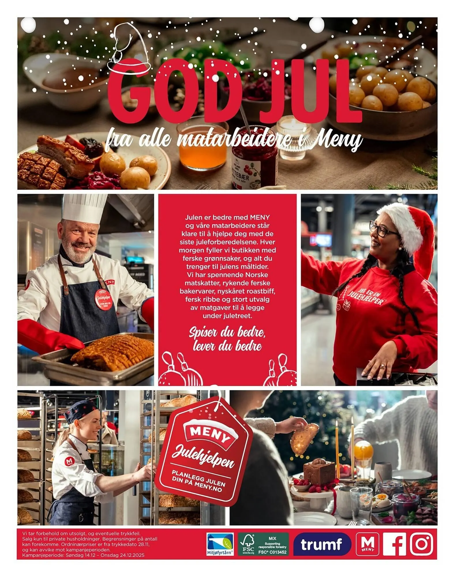 Meny kundeavis fra 14. desember til 24. desember 2025 - kundeavisside 12
