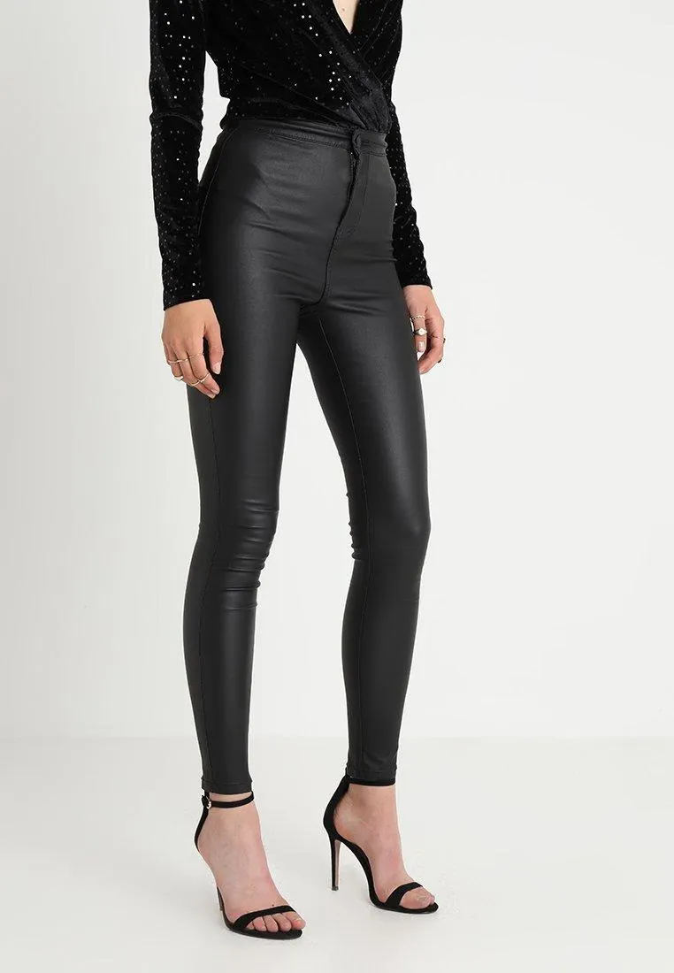 NMELLA SUPER COATED PANTS - Bukse