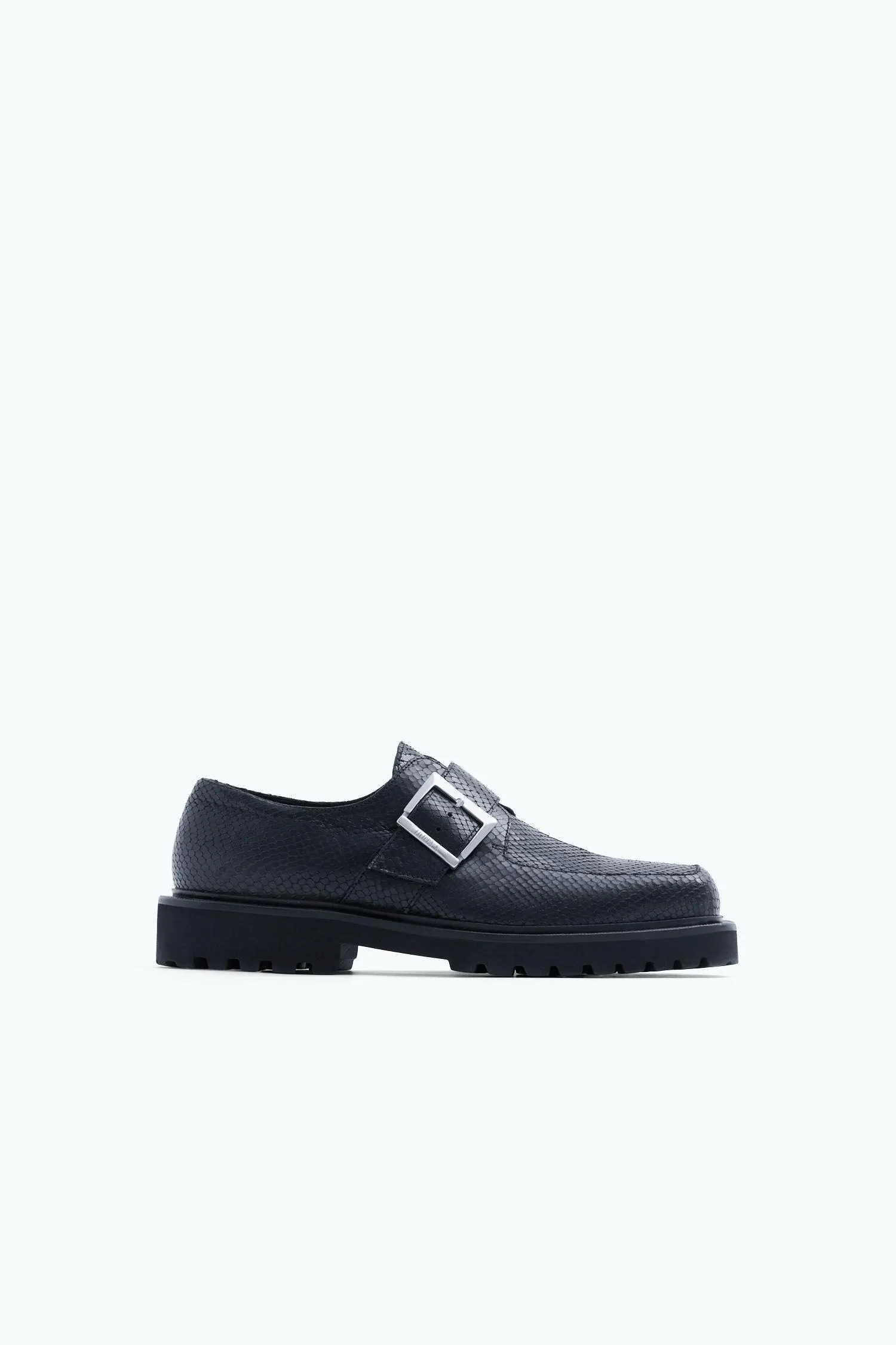Buckle Derby Shoes Black