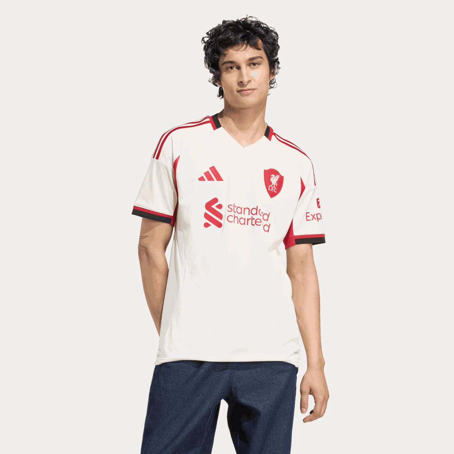 Liverpool Away Jersey 2025/26, fotballdrakt, herre 25/26 - Hvit