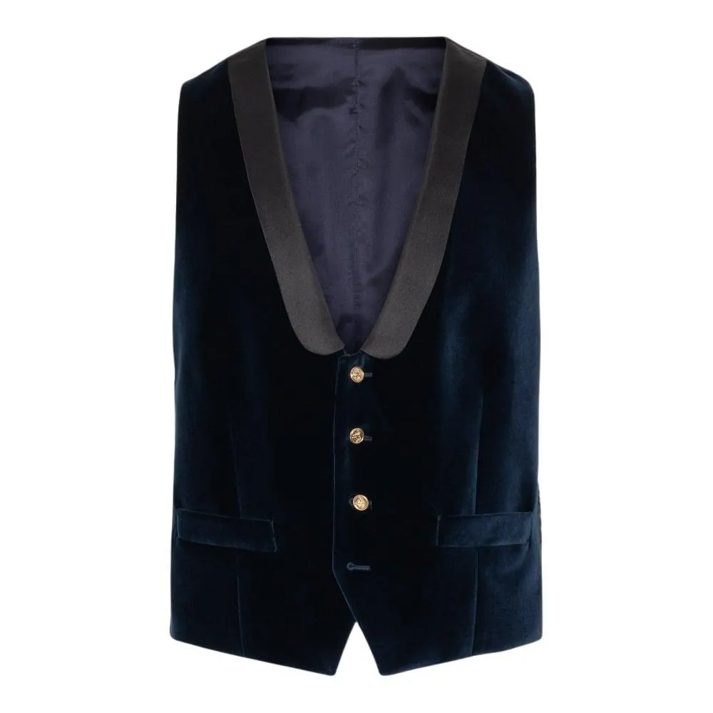 Velour Cocktail Vest – Marine