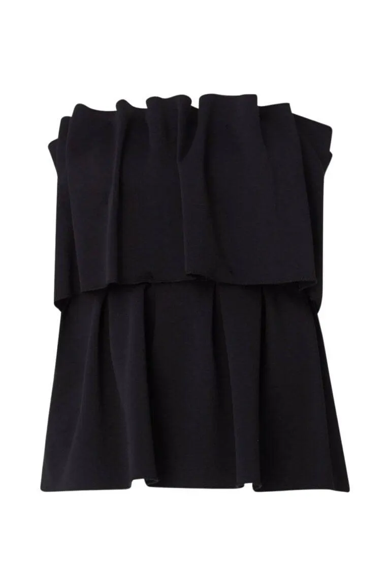 Sculpted Tube Top – Sort