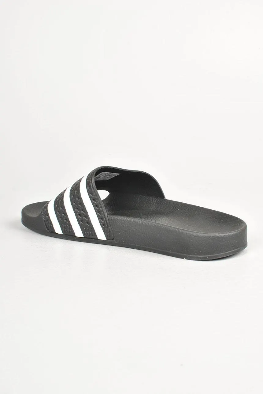 Adidas Adilette Slides, Core Black/White