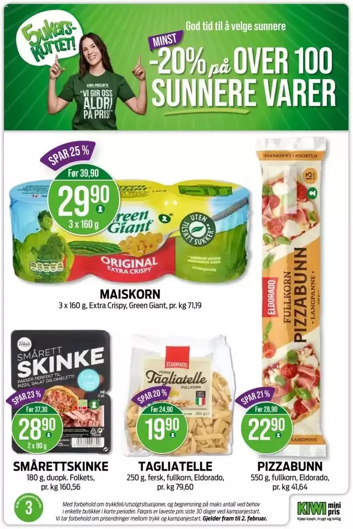 Kiwi Kundeavis fra 13. januar til 19. januar 2025 - kundeavisside 22