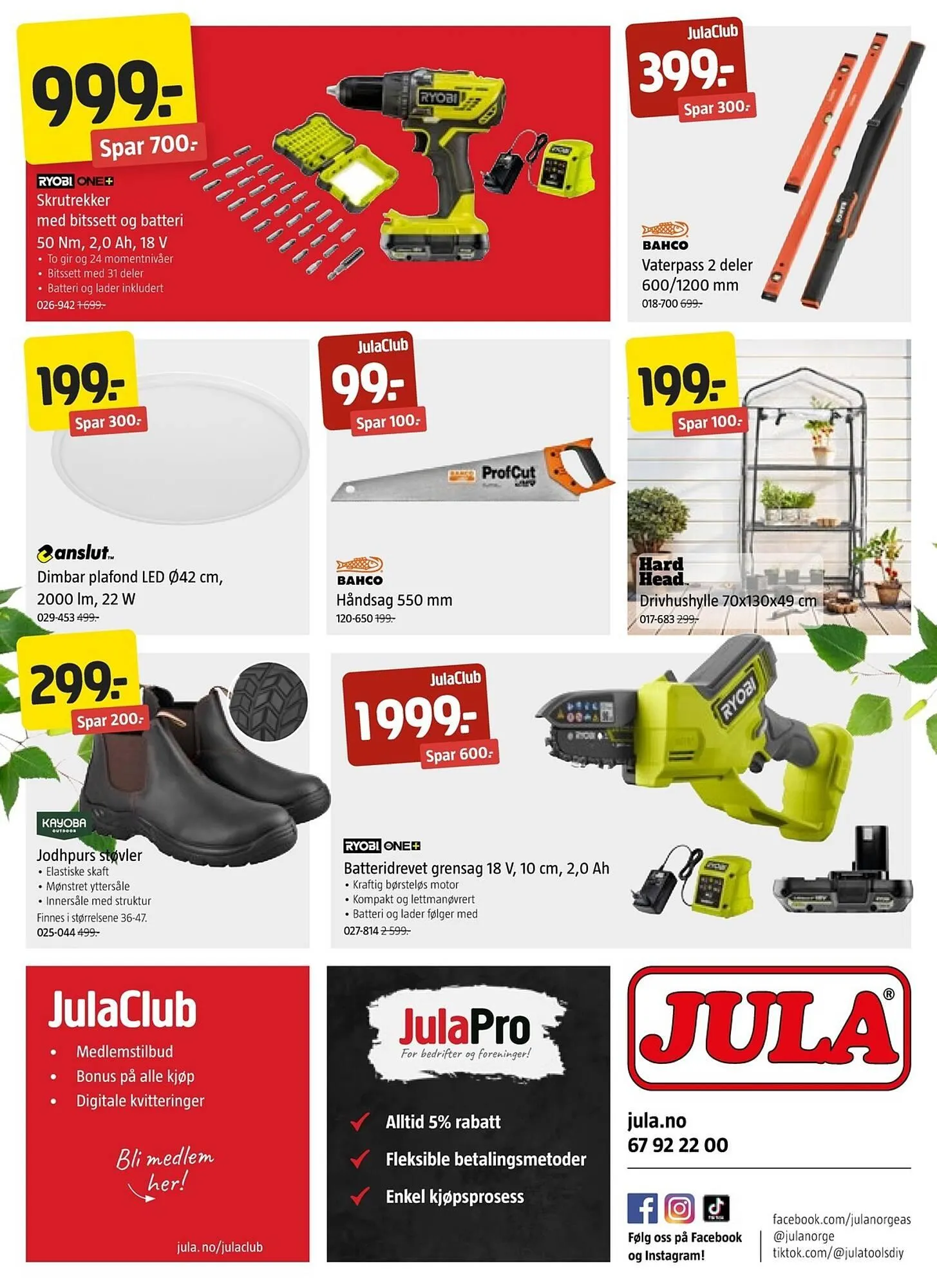 Jula Kundeavis fra 27. februar til 19. mars 2025 - kundeavisside 10