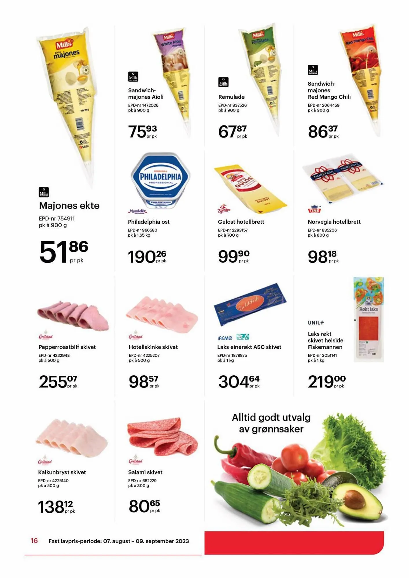 Storcash Kundeavis fra 7. august til 9. september 2023 - kundeavisside 16