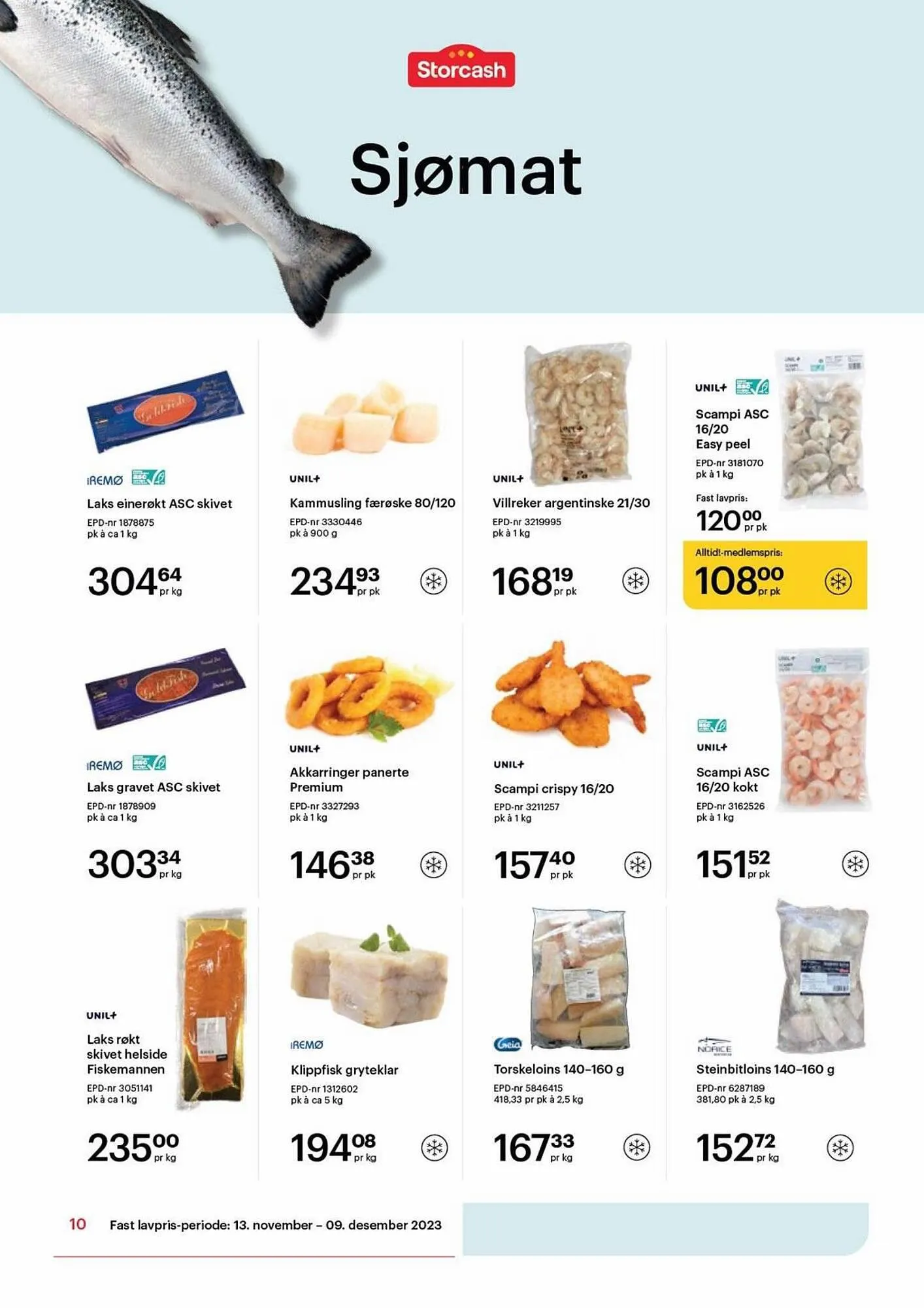 Storcash Kundeavis fra 13. november til 9. desember 2023 - kundeavisside 10