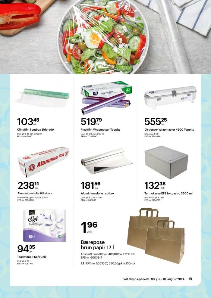 Alt Du Trenger, Alltid Billig fra 8. juli til 10. august 2024 - kundeavisside 19