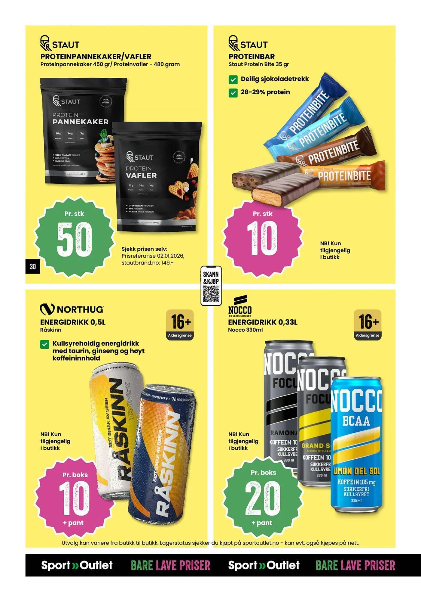 Sport Outlet kundeavis fra 20. januar til 2. februar 2026 - kundeavisside 30