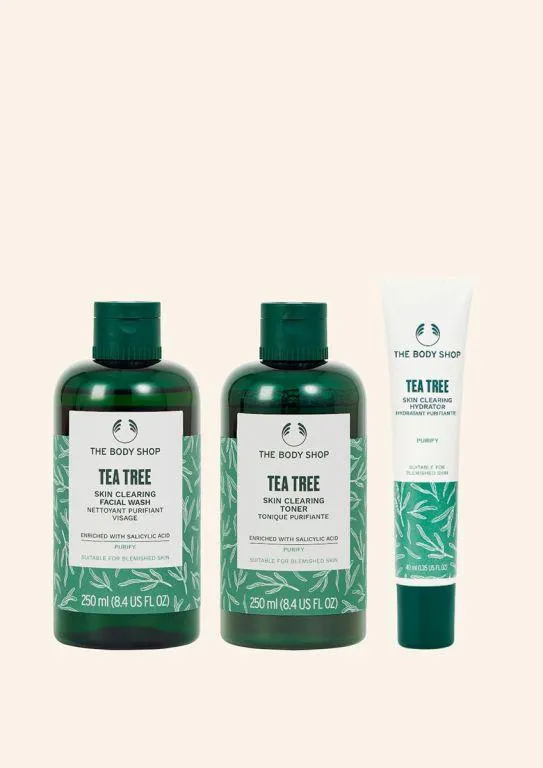 Tea Tree Hudpleierutine - For Fet og Uren Hud