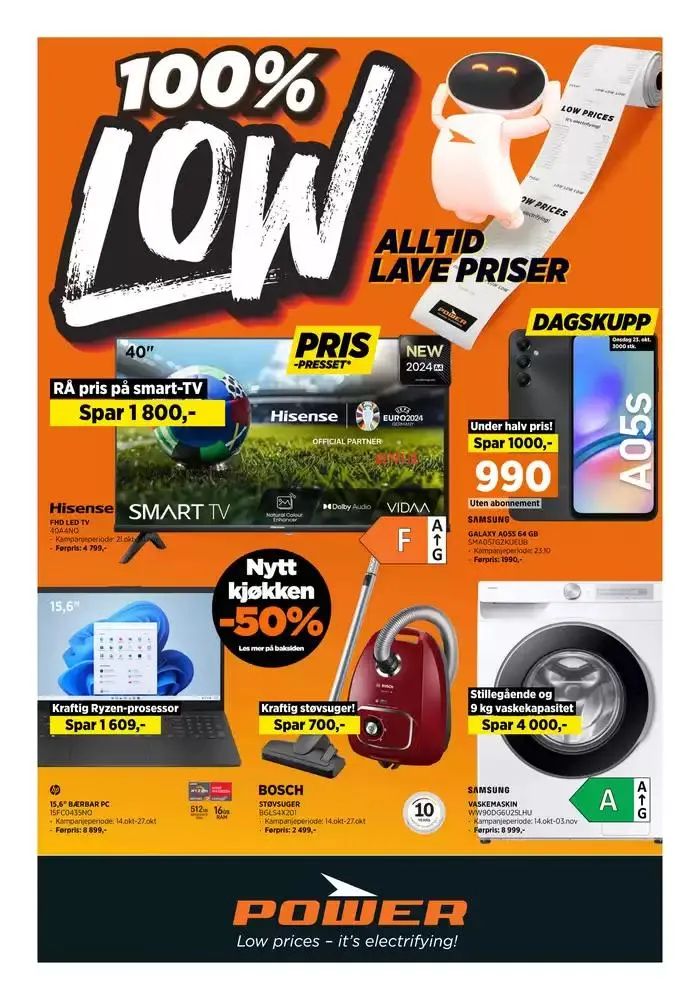 POWER Kundeavis fra 22. oktober til 5. november 2024 - kundeavisside 1