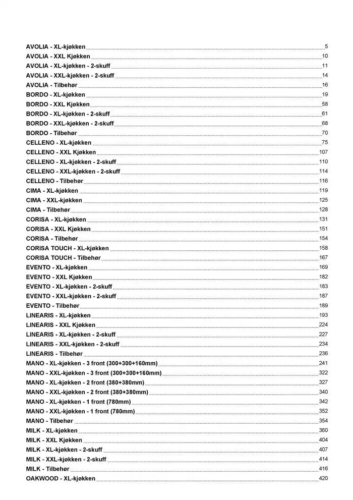 kvik kjøkken Prisliste. fra 1. januar til 31. desember 2025 - kundeavisside 2
