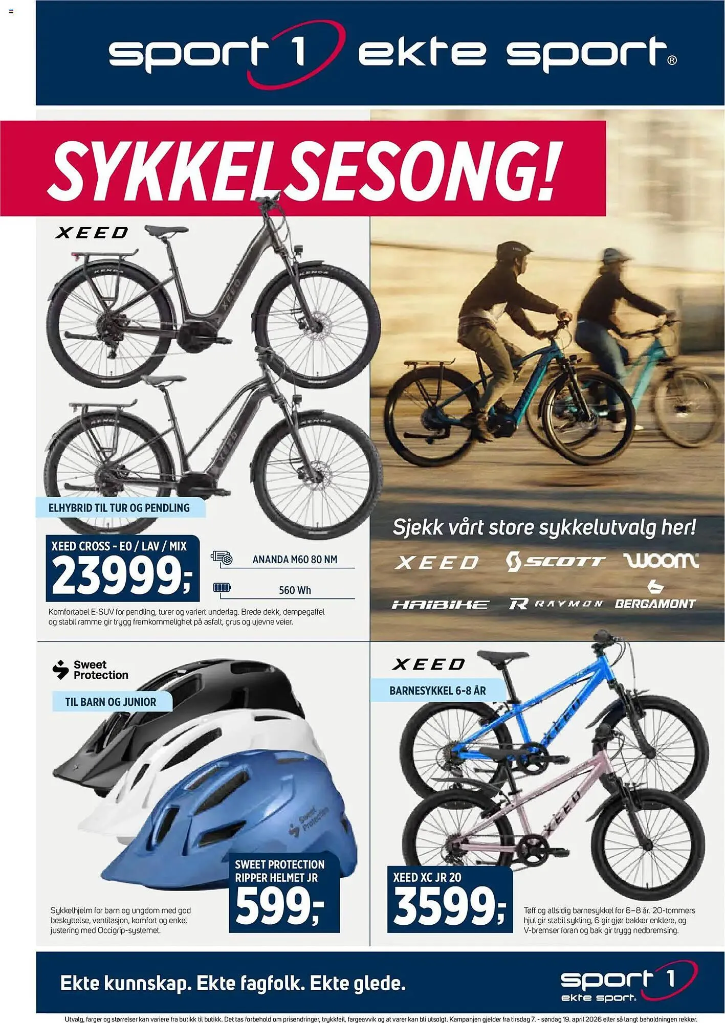 Sport 1 kundeavis fra 7. april til 19. april 2026 - kundeavisside 1