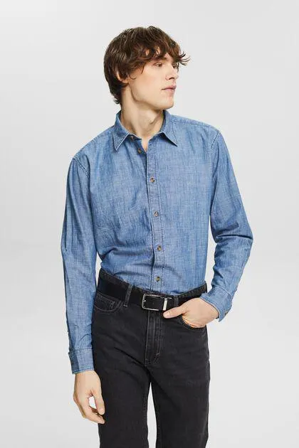Denim Button-Down Shirt