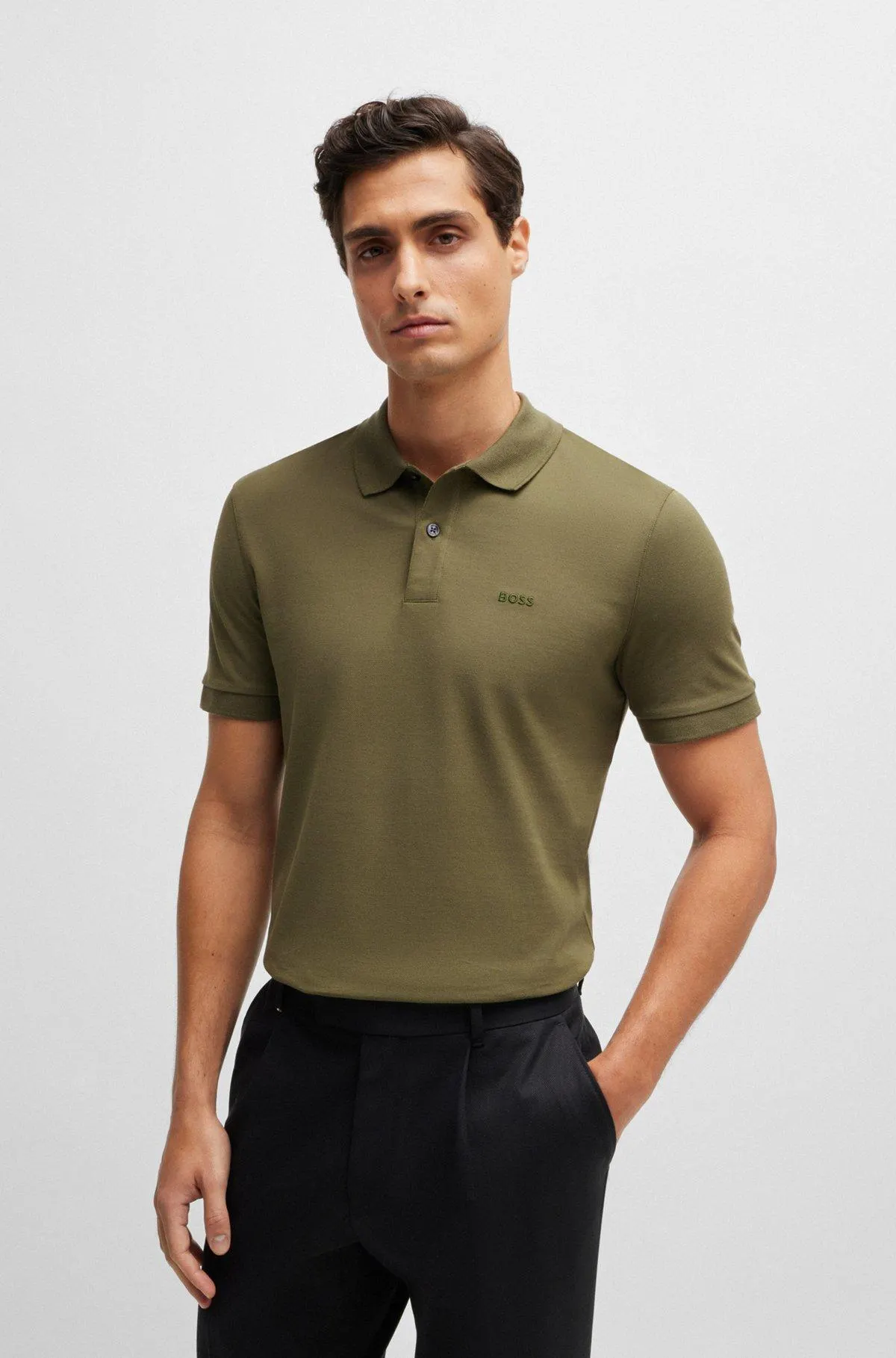 Pallas Cotton polo shirt with embroidered logo