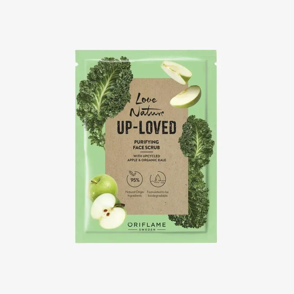 Up-Loved Purifying Face Scrub with upcycled apple & organic kale