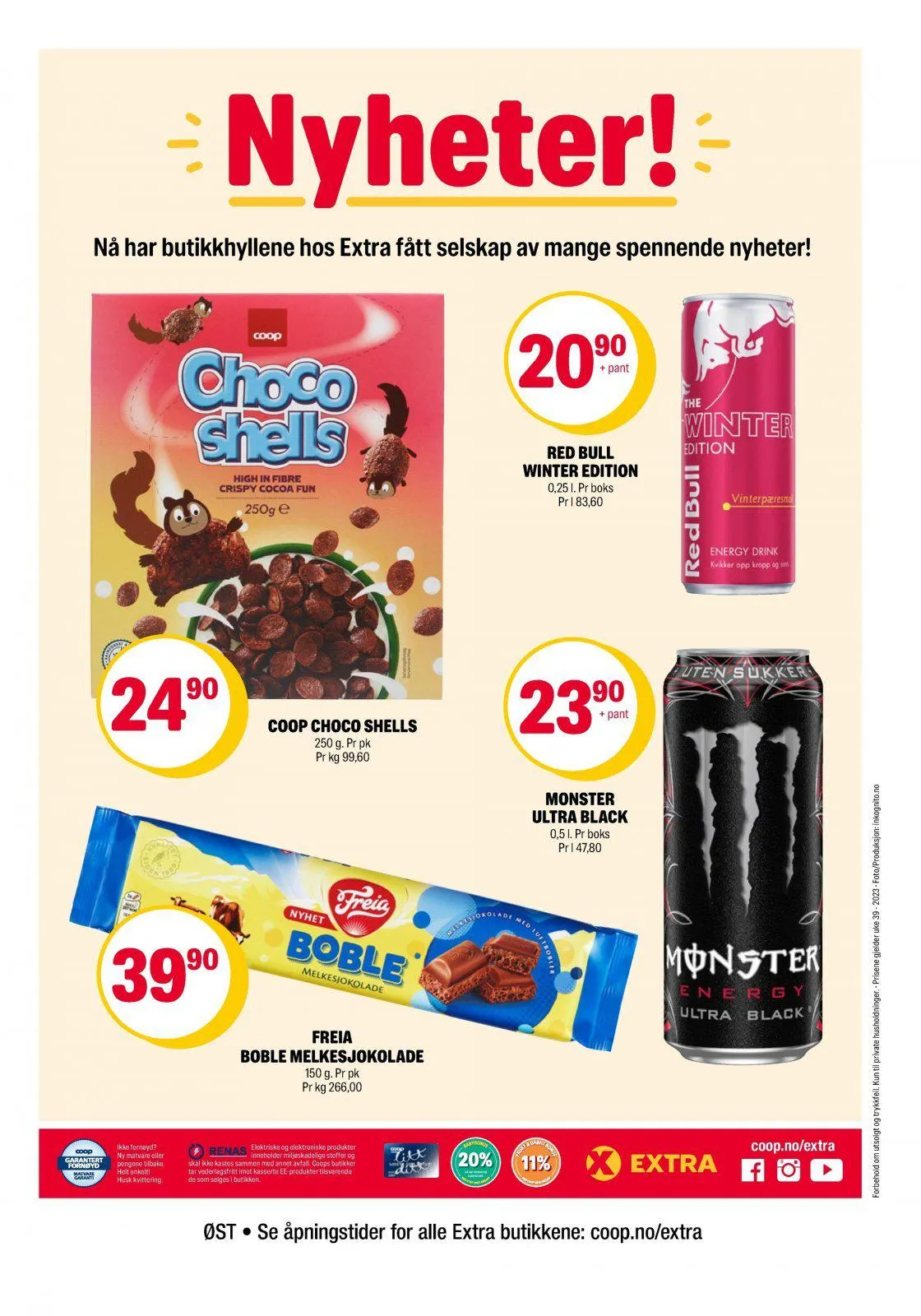 COOP Extra kundeavis til 01.10.2023 fra 30. september til 1. oktober 2023 - kundeavisside 13