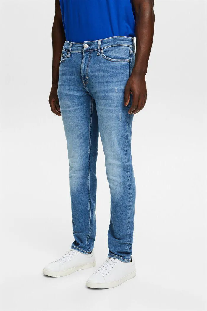 Mid-Rise Slim Jeans