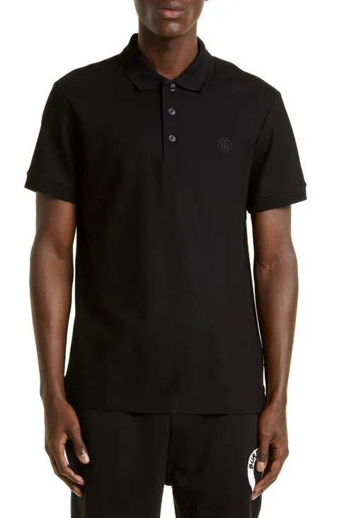 Men's Eddie TB Monogram Cotton Polo