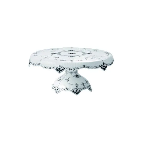 Sort Musselmalt Halvblonde fat på fot Ø 33 cm