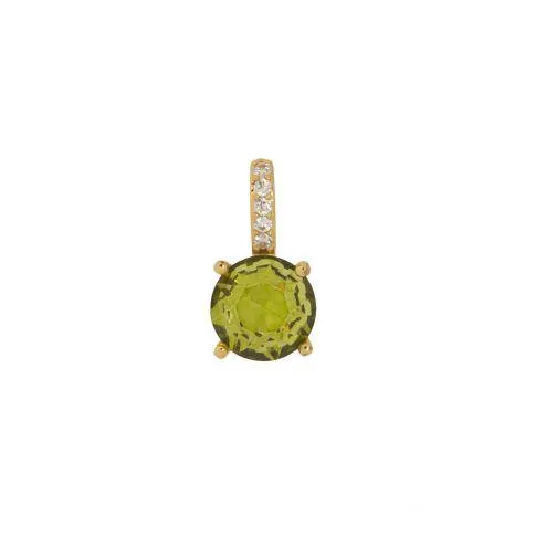 Charm round Olive
