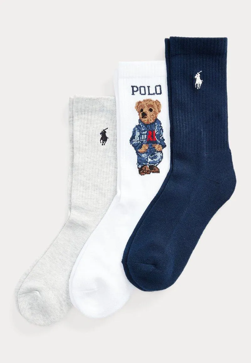 POLO BEAR SOCK 3-PACK - Sokker - whast