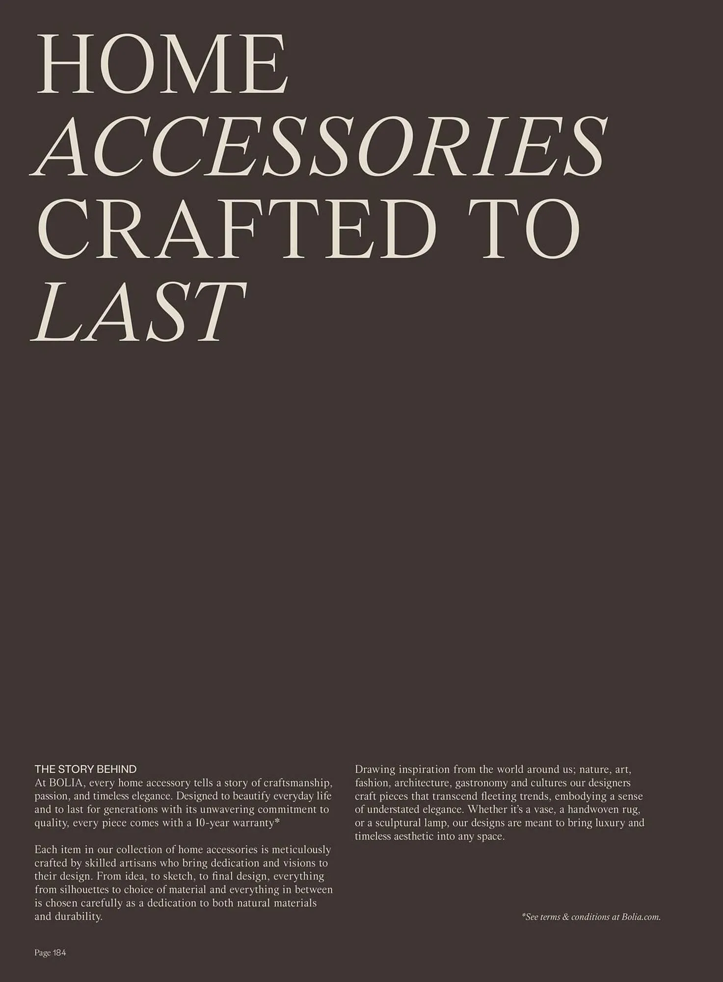 Bolia kundeavis fra 15. september til 31. desember 2025 - kundeavisside 186