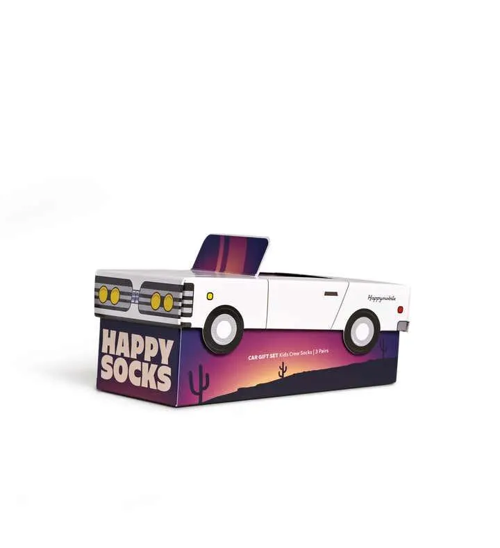 Kids 3-Pack Car Socks Gift Set