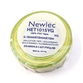 Elektrotape 7740 ,Gul/Grønn 10M