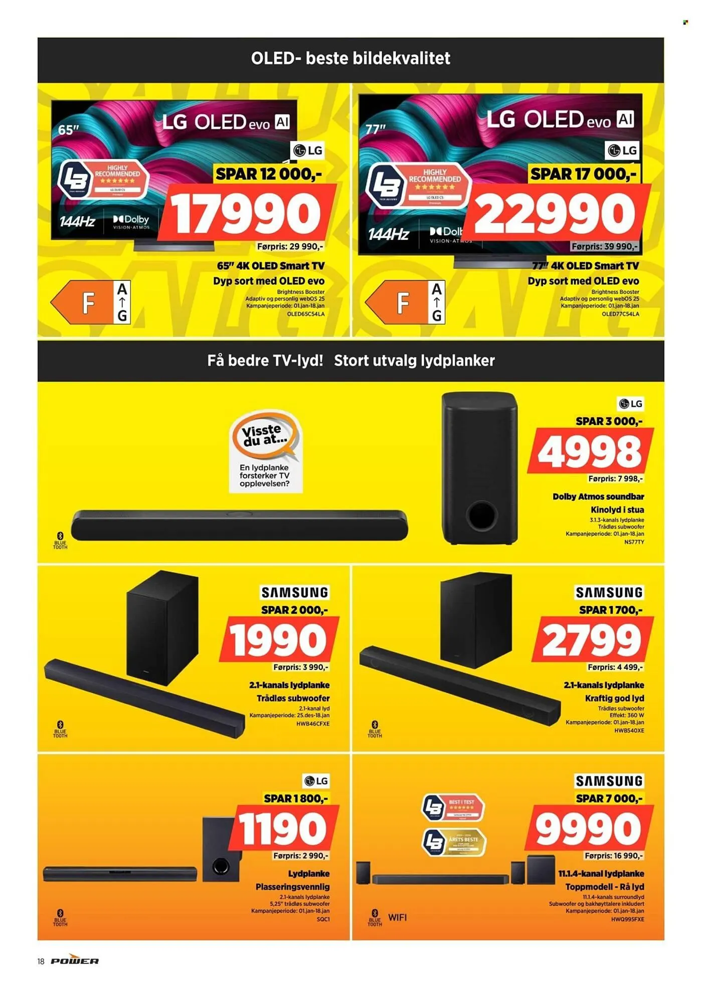 POWER kundeavis fra 1. januar til 4. januar 2026 - kundeavisside 18