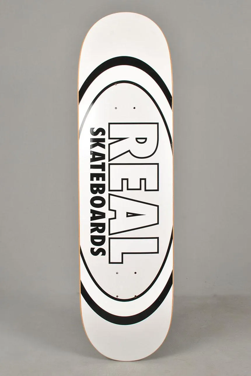 Real Skateboards Classic Oval, White 8.38