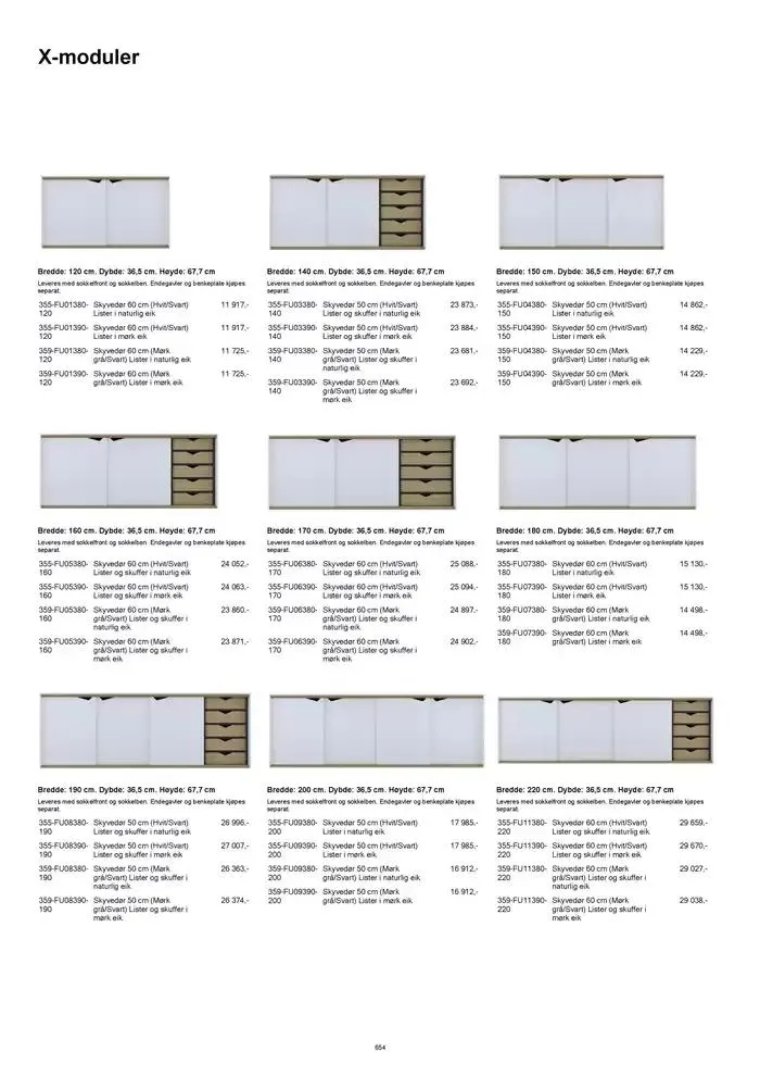 kvik kjøkken Prisliste. fra 1. januar til 31. desember 2025 - kundeavisside 654