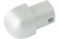 Projolly Quart Hjørne treveis/utvendig Silver Børstet H:8mm