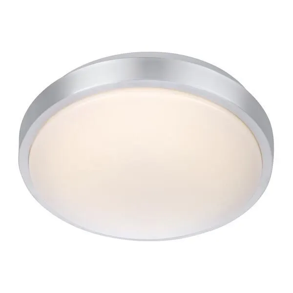 Plafond Moon 28cm led alu/hvit