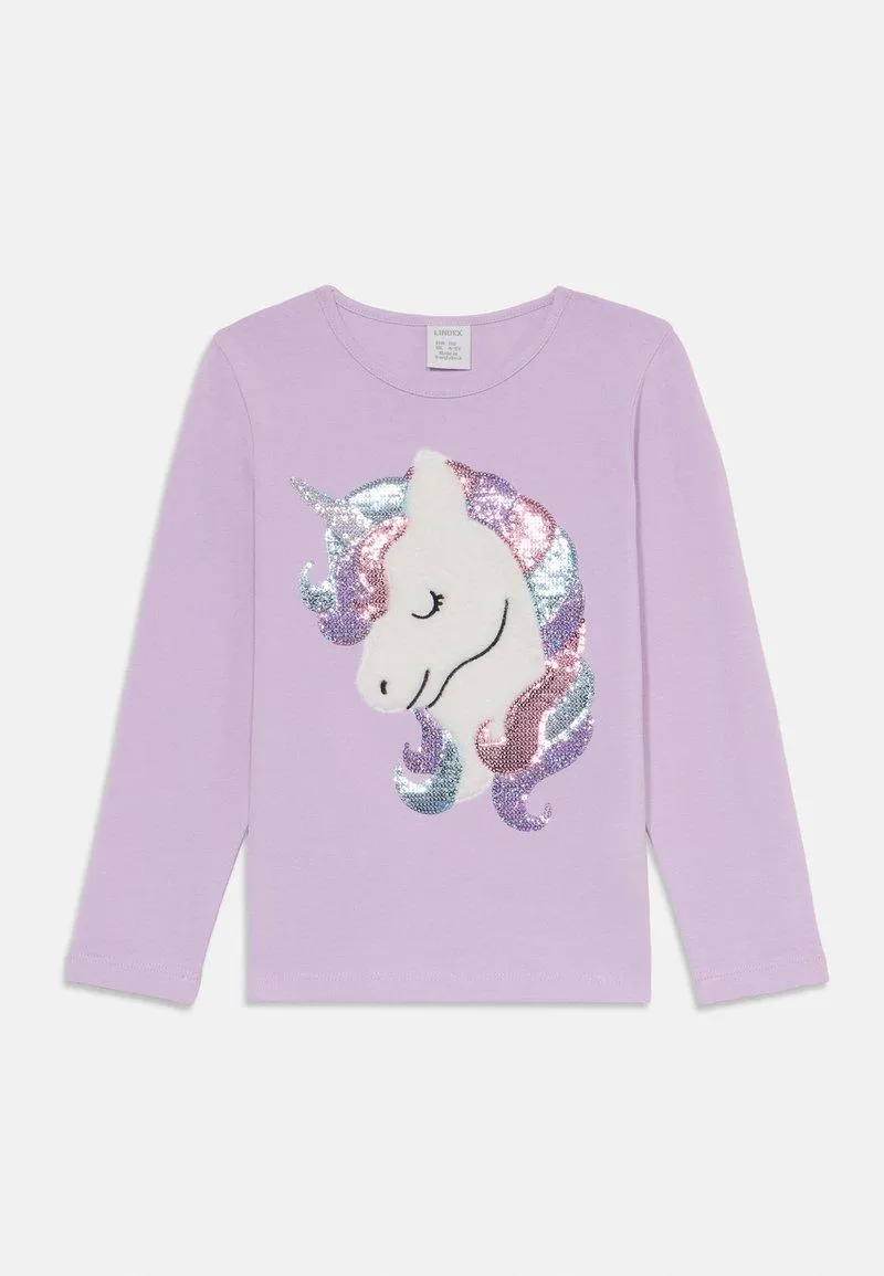 UNICORN RAINBOW SEQUINS - Topper langermet - light lilac