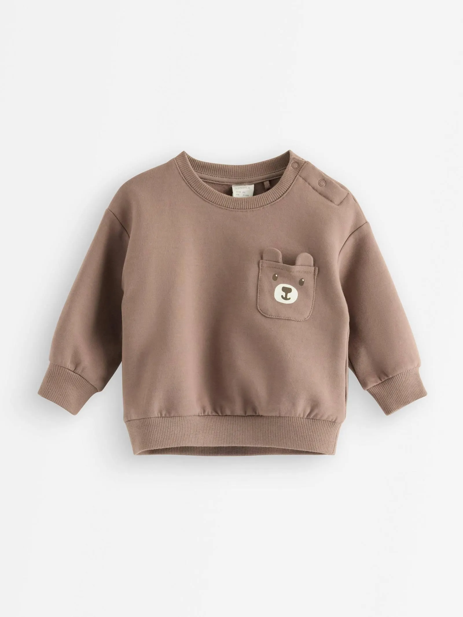 Sweatshirt med børstet innside