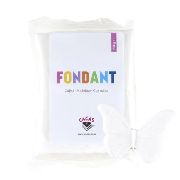 Fondant 250g hvit