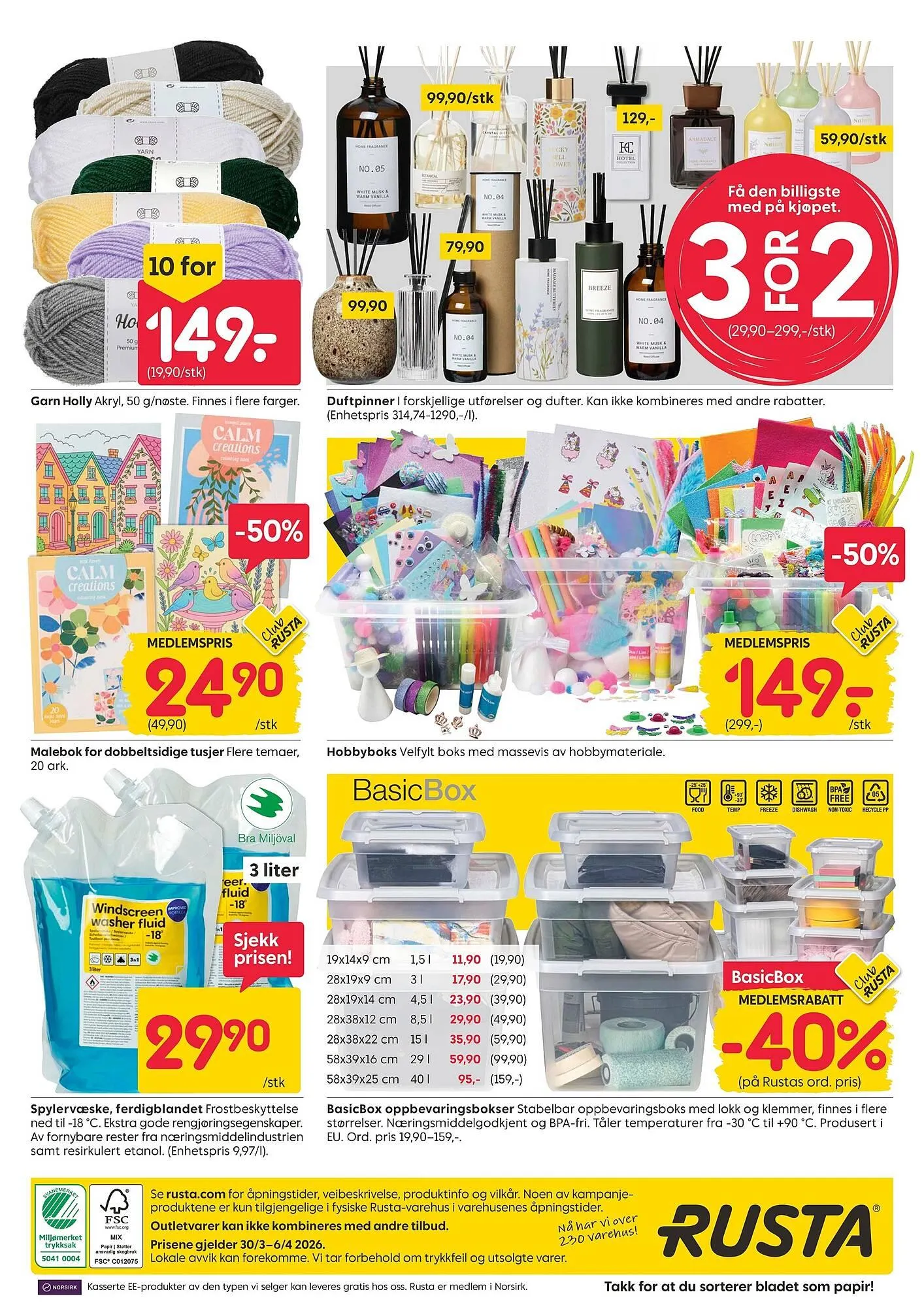 Rusta kundeavis fra 30. mars til 4. april 2026 - kundeavisside 16