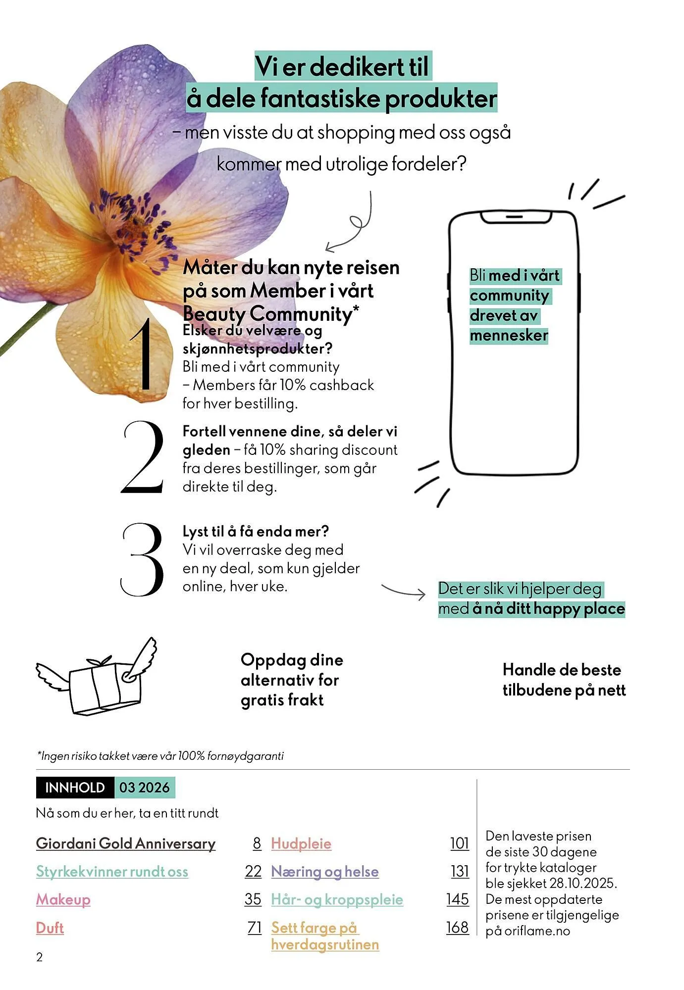 Oriflame katalog fra 18. februar til 10. mars 2026 - kundeavisside 2