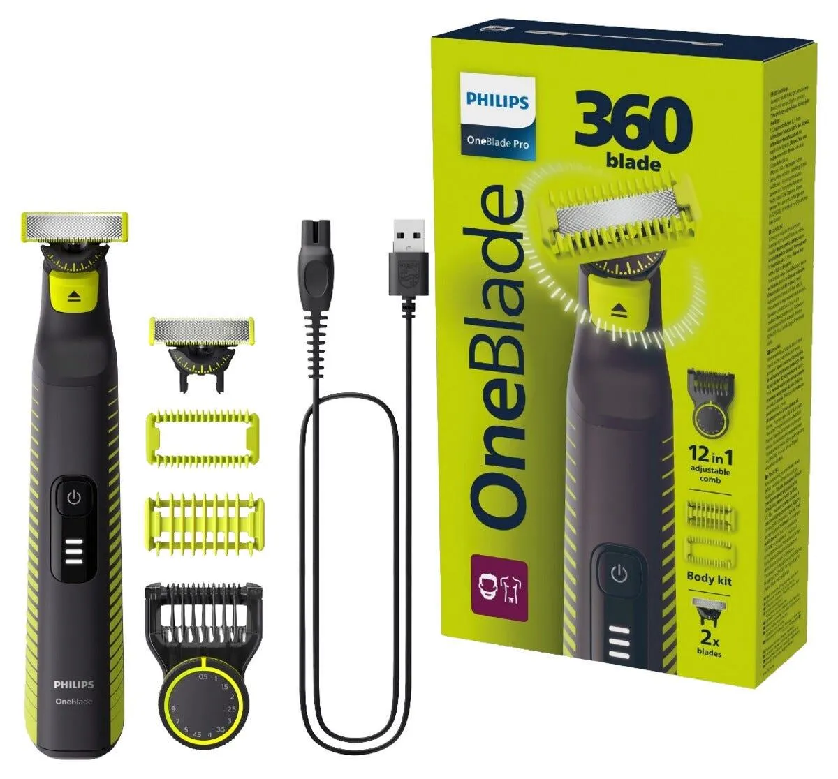 Philips skjeggtrimmer OneBlade Pro 360 QP6507/23