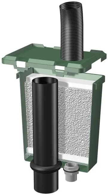 Takvannfilter med veggfeste