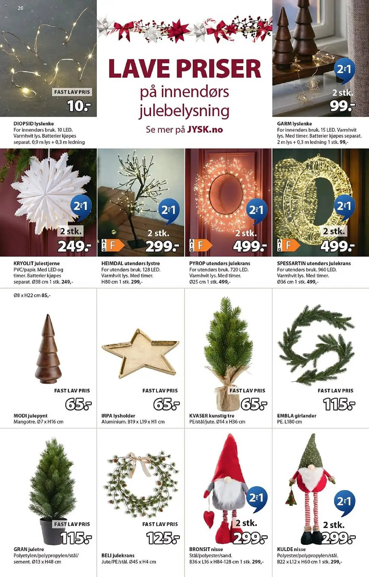 JYSK kundeavis fra 3. november til 15. november 2025 - kundeavisside 20
