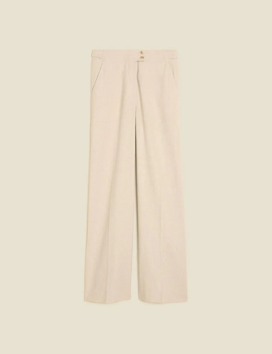 Ella Linen Trousers Ecru