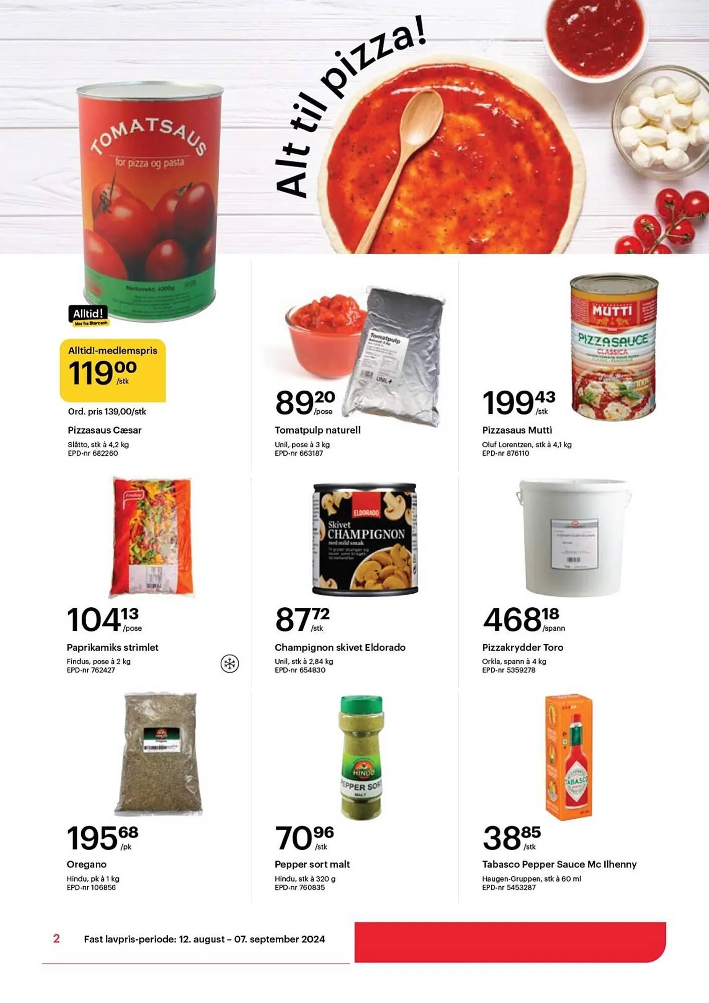 Storcash Kundeavis fra 26. august til 7. september 2024 - kundeavisside 2