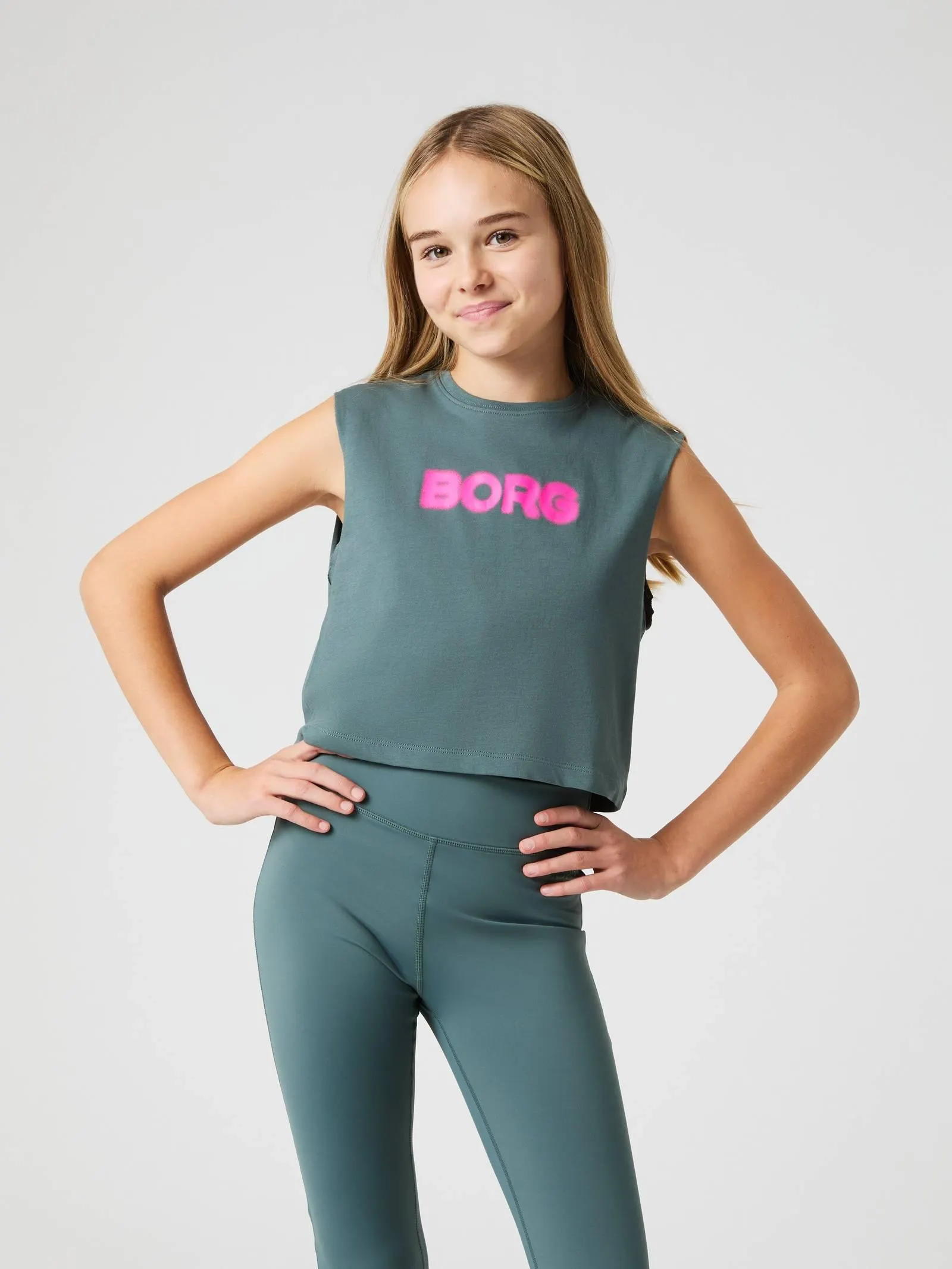 Borg Cropped Tank Top